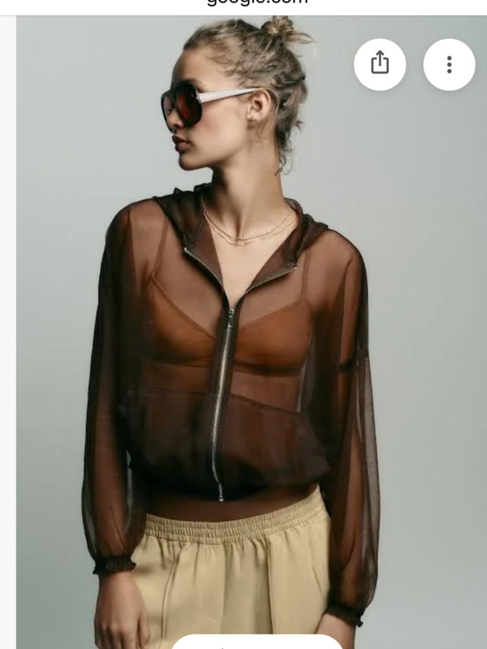 Zara Organza Hoodie